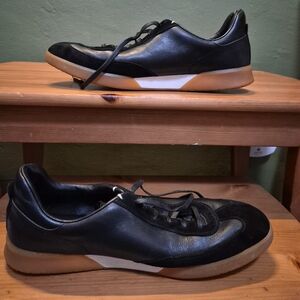 Cole Haan GrandPro Leather Sneakers Black Gum Sole Men’s Size 14